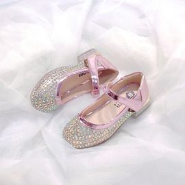 [BOOM] Clear Heel shoes Pink _ Toddler Little Girls Junior Fashion Shoes Comfortable Shoes